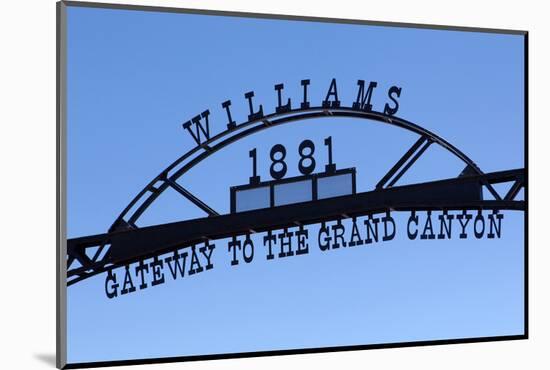 USA, Arizona, Route 66, Williams, Entrance to the Town-Catharina Lux-Mounted Photographic Print