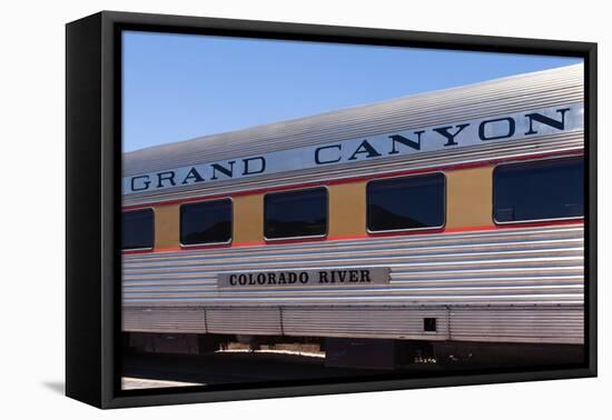 USA, Arizona, Route 66, Williams, Railway Station, Saloon Car-Catharina Lux-Framed Premier Image Canvas