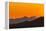 USA, Arizona, Saguaro National Park. Tucson Mountains at Sunset-Cathy & Gordon Illg-Framed Premier Image Canvas