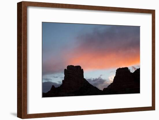 Usa, Arizona, Sedona. Buttes at sunset.-Merrill Images-Framed Photographic Print