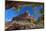 USA, Arizona, Sedona. Juniper Tree Frames Mountain View-Jaynes Gallery-Mounted Photographic Print