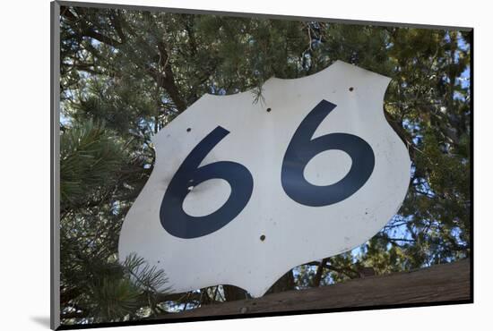 USA, Arizona, Sedona. Vintage Highway 66 sign-Kevin Oke-Mounted Photographic Print