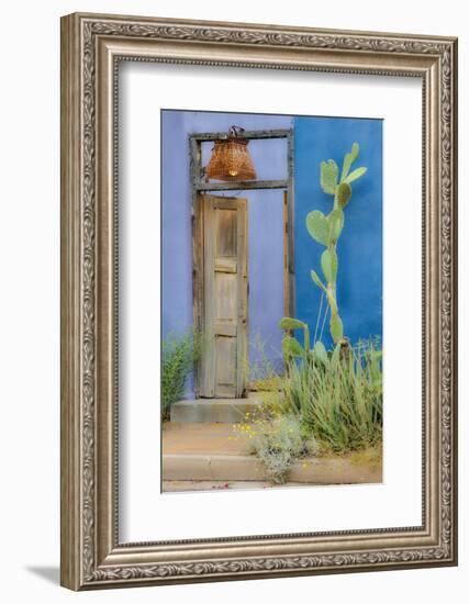 USA, Arizona, Tucson, Blue House-Hollice Looney-Framed Photographic Print