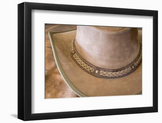 USA, Arizona, Tucson. Close-up of Cowboy Hat-Don Paulson-Framed Photographic Print