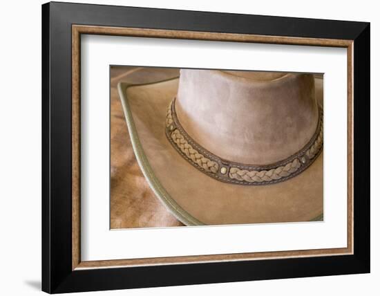 USA, Arizona, Tucson. Close-up of Cowboy Hat-Don Paulson-Framed Photographic Print