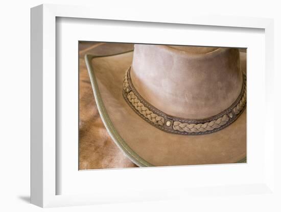 USA, Arizona, Tucson. Close-up of Cowboy Hat-Don Paulson-Framed Photographic Print