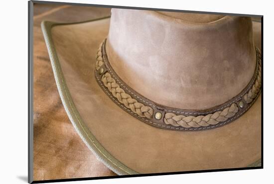 USA, Arizona, Tucson. Close-up of Cowboy Hat-Don Paulson-Mounted Photographic Print