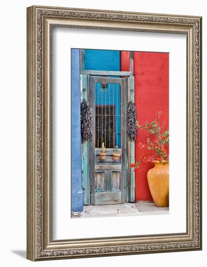 USA, Arizona, Tucson, Weathered Door-Hollice Looney-Framed Photographic Print