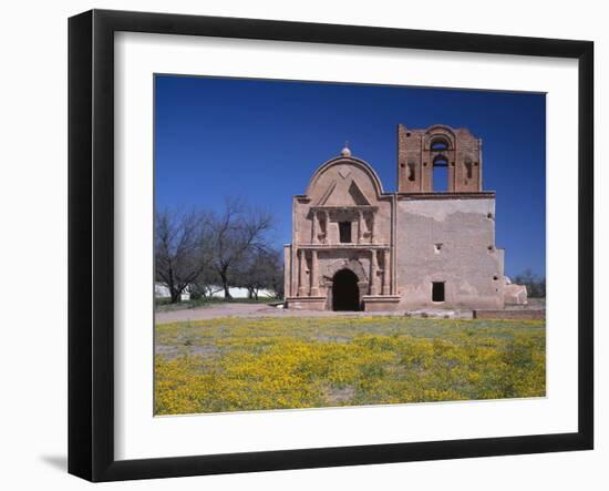 USA, Arizona, Tumacacori National Historical Park, Remains of Mission Church San Jose De Tumacacori-John Barger-Framed Photographic Print