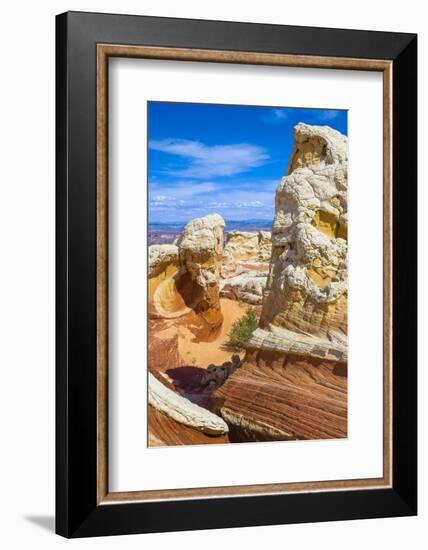 USA, Arizona, Vermilion Cliffs National Monument. Colorful Sandstone Formations at White Pocket-Charles Crust-Framed Photographic Print