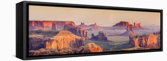 USA, Arizona, View Over Monument Valley from the Top of Hunt's Mesa-Michele Falzone-Framed Premier Image Canvas