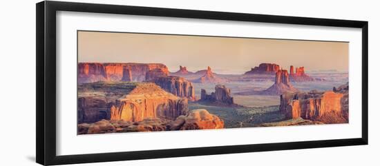 USA, Arizona, View Over Monument Valley from the Top of Hunt's Mesa-Michele Falzone-Framed Photographic Print