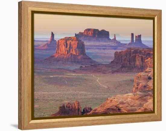 USA, Arizona, View Over Monument Valley from the Top of Hunt's Mesa-Michele Falzone-Framed Premier Image Canvas