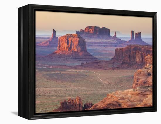 USA, Arizona, View Over Monument Valley from the Top of Hunt's Mesa-Michele Falzone-Framed Premier Image Canvas