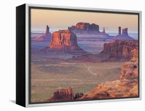 USA, Arizona, View Over Monument Valley from the Top of Hunt's Mesa-Michele Falzone-Framed Premier Image Canvas