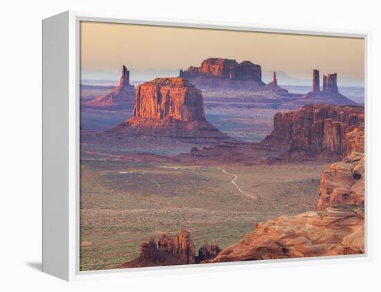 USA, Arizona, View Over Monument Valley from the Top of Hunt's Mesa-Michele Falzone-Framed Premier Image Canvas
