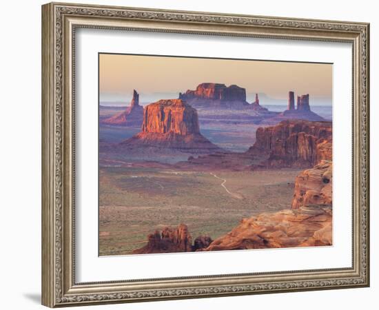 USA, Arizona, View Over Monument Valley from the Top of Hunt's Mesa-Michele Falzone-Framed Photographic Print