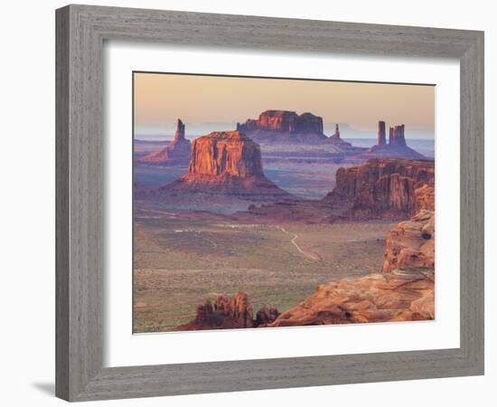 USA, Arizona, View Over Monument Valley from the Top of Hunt's Mesa-Michele Falzone-Framed Photographic Print