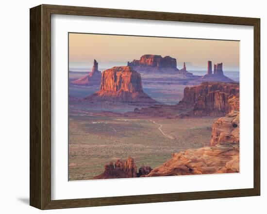 USA, Arizona, View Over Monument Valley from the Top of Hunt's Mesa-Michele Falzone-Framed Photographic Print