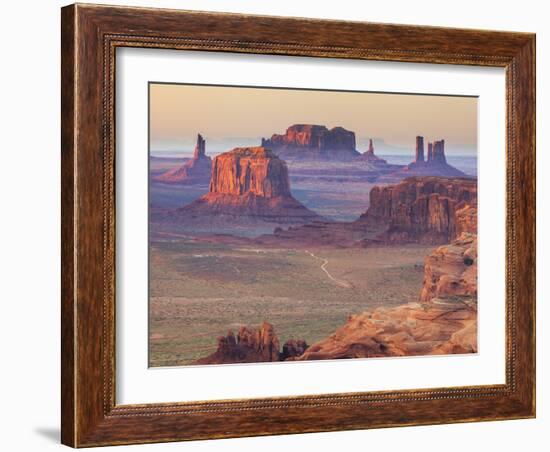 USA, Arizona, View Over Monument Valley from the Top of Hunt's Mesa-Michele Falzone-Framed Photographic Print