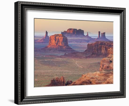 USA, Arizona, View Over Monument Valley from the Top of Hunt's Mesa-Michele Falzone-Framed Photographic Print