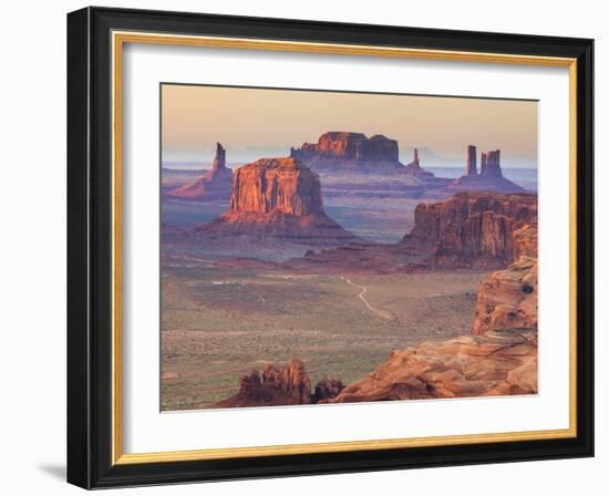 USA, Arizona, View Over Monument Valley from the Top of Hunt's Mesa-Michele Falzone-Framed Photographic Print