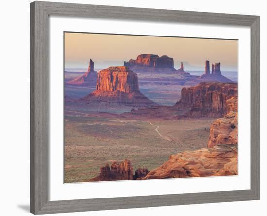 USA, Arizona, View Over Monument Valley from the Top of Hunt's Mesa-Michele Falzone-Framed Photographic Print