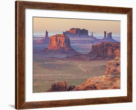 USA, Arizona, View Over Monument Valley from the Top of Hunt's Mesa-Michele Falzone-Framed Photographic Print