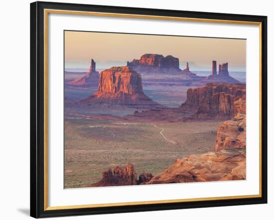 USA, Arizona, View Over Monument Valley from the Top of Hunt's Mesa-Michele Falzone-Framed Photographic Print