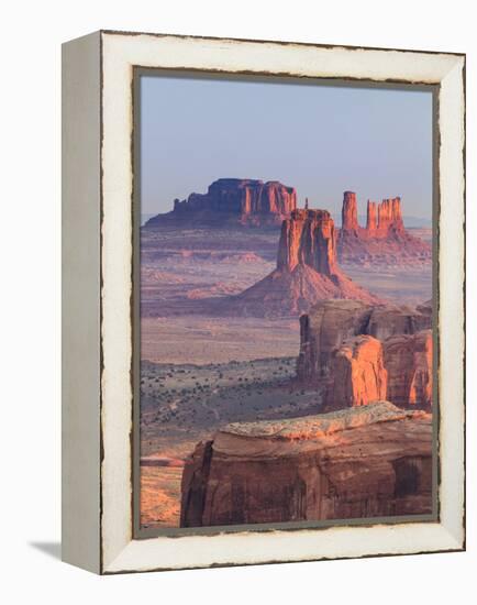 USA, Arizona, View Over Monument Valley from the Top of Hunt's Mesa-Michele Falzone-Framed Premier Image Canvas