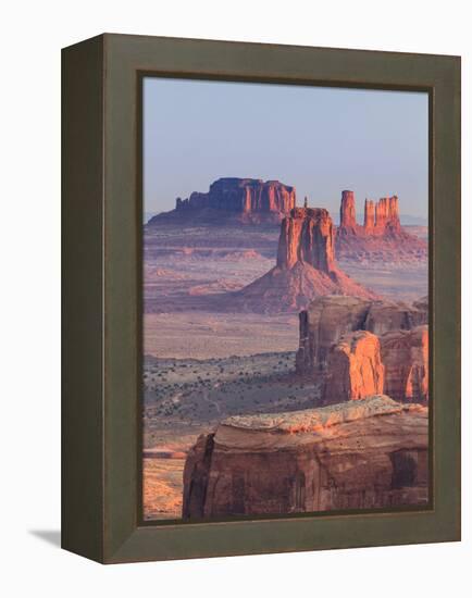 USA, Arizona, View Over Monument Valley from the Top of Hunt's Mesa-Michele Falzone-Framed Premier Image Canvas