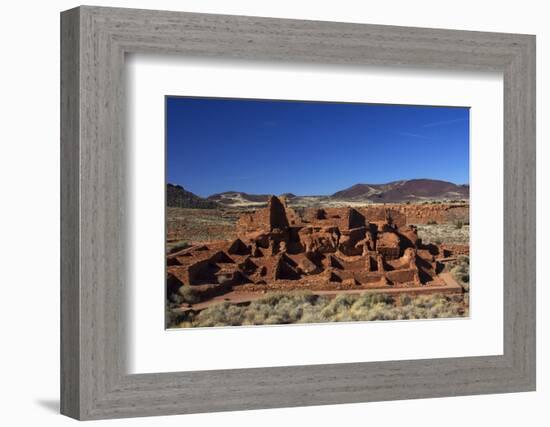 USA, Arizona, Wupatki National Monument. Wupatki Pueblo, the Largest Dwelling in the Region-Kymri Wilt-Framed Photographic Print