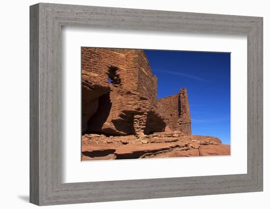 USA, Arizona, Wupatki. Wukoki Pueblo in Wupatki National Monument-Kymri Wilt-Framed Photographic Print