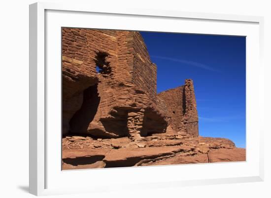 USA, Arizona, Wupatki. Wukoki Pueblo in Wupatki National Monument-Kymri Wilt-Framed Photographic Print