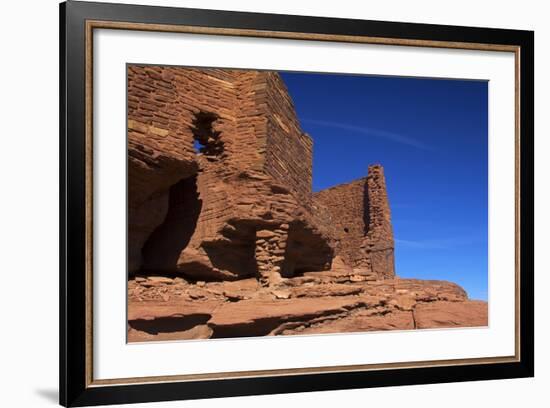 USA, Arizona, Wupatki. Wukoki Pueblo in Wupatki National Monument-Kymri Wilt-Framed Photographic Print