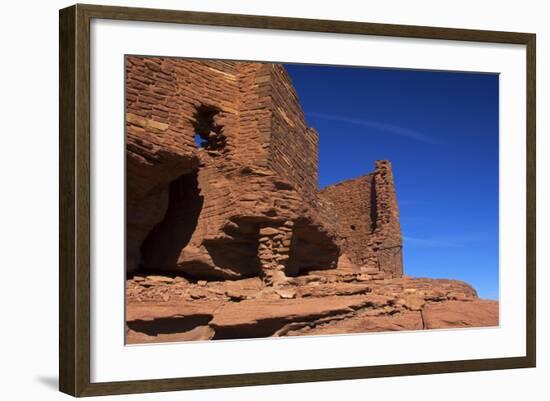 USA, Arizona, Wupatki. Wukoki Pueblo in Wupatki National Monument-Kymri Wilt-Framed Photographic Print