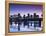 USA, Arkansas, Little Rock, City Skyline from the Arkansas River-Walter Bibikow-Framed Premier Image Canvas