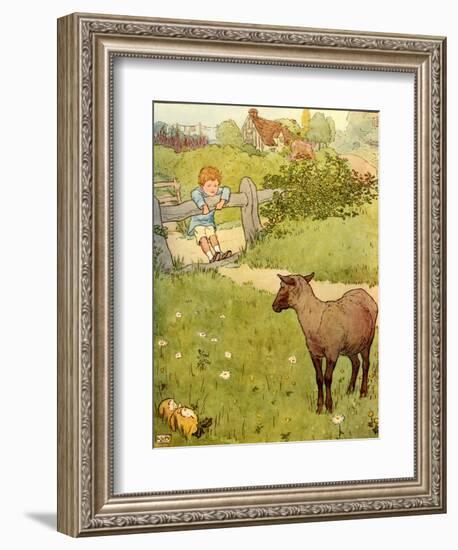 USA Baa Baa Black Sheep Book Plate-null-Framed Giclee Print