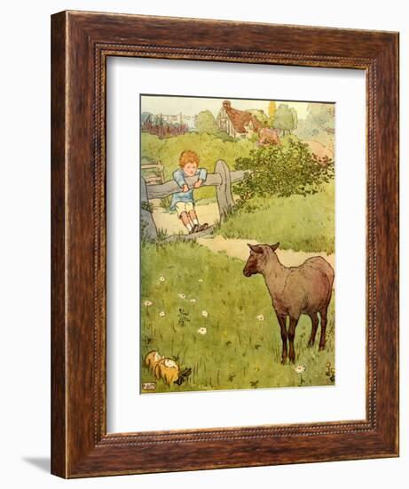 USA Baa Baa Black Sheep Book Plate-null-Framed Giclee Print