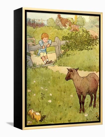 USA Baa Baa Black Sheep Book Plate-null-Framed Premier Image Canvas