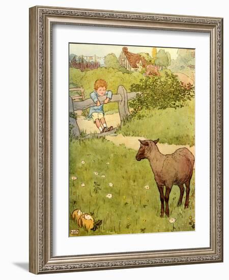 USA Baa Baa Black Sheep Book Plate-null-Framed Giclee Print