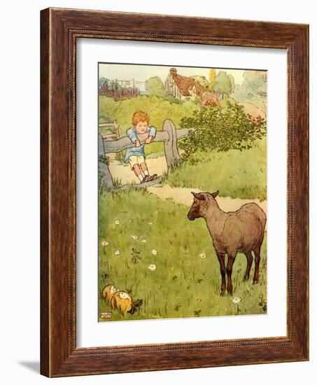 USA Baa Baa Black Sheep Book Plate-null-Framed Giclee Print