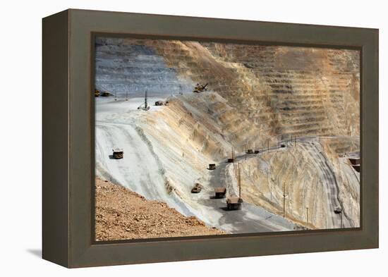 USA, Bingham Canyon Mine, the Biggest Copper Mine of the World-Catharina Lux-Framed Premier Image Canvas