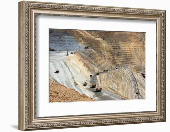 USA, Bingham Canyon Mine, the Biggest Copper Mine of the World-Catharina Lux-Framed Photographic Print