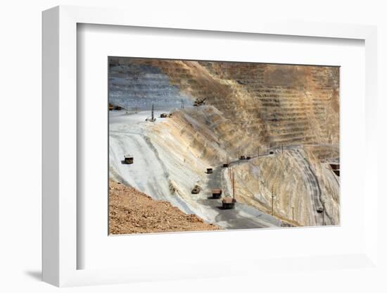 USA, Bingham Canyon Mine, the Biggest Copper Mine of the World-Catharina Lux-Framed Photographic Print