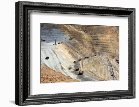 USA, Bingham Canyon Mine, the Biggest Copper Mine of the World-Catharina Lux-Framed Photographic Print