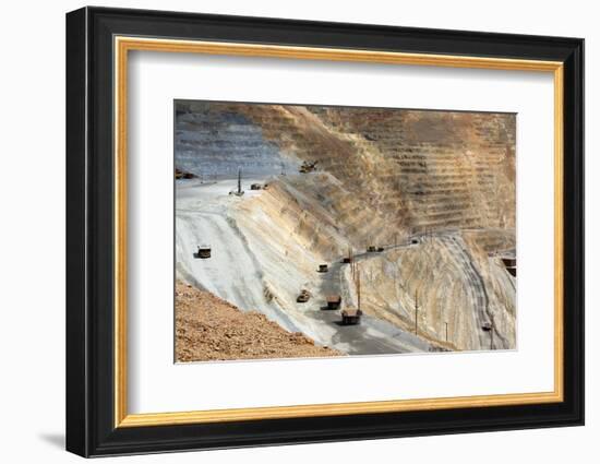 USA, Bingham Canyon Mine, the Biggest Copper Mine of the World-Catharina Lux-Framed Photographic Print