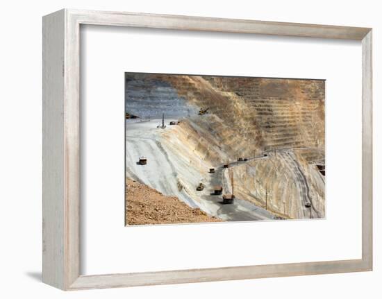 USA, Bingham Canyon Mine, the Biggest Copper Mine of the World-Catharina Lux-Framed Photographic Print