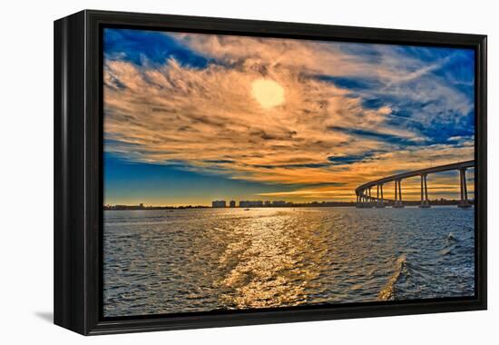 USA, Ca, San Diego Coronado Bay Bridge-Rona Schwarz-Framed Premier Image Canvas