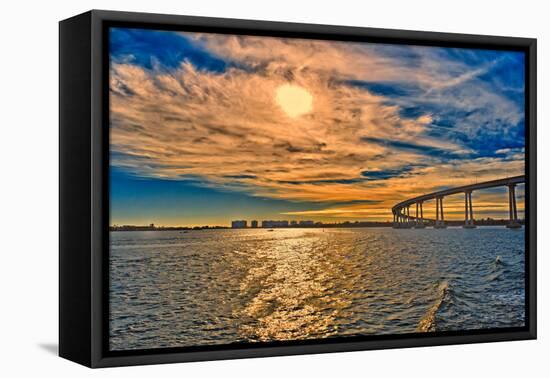 USA, Ca, San Diego Coronado Bay Bridge-Rona Schwarz-Framed Premier Image Canvas